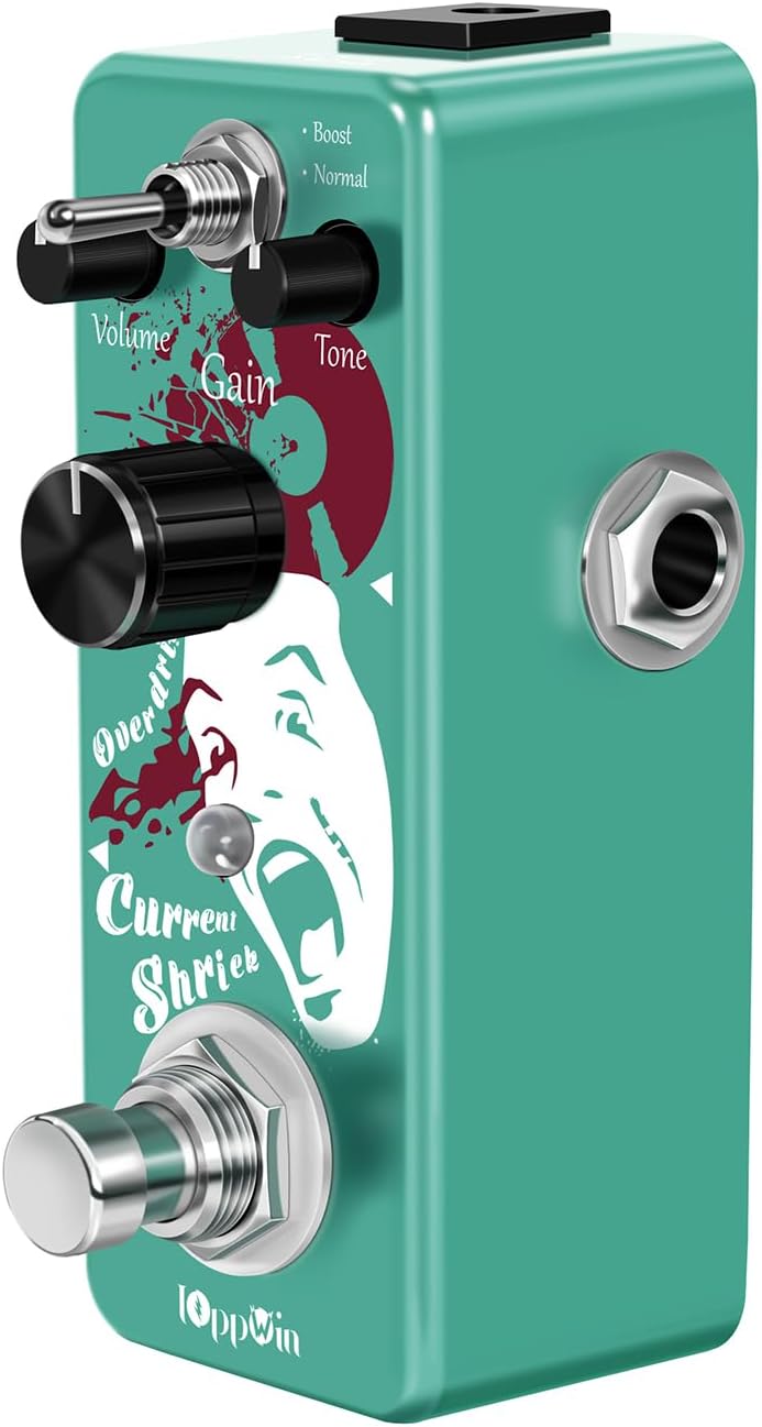 IOppWin Greenizer Dist Tube-Style Distortion Pedal - Dual Mode (Normal/Boost) Hyper-Realistic Guitar Effects w/True Bypass, Metal Housing, Compact Design for Rock/Metal/Blues - Image 5
